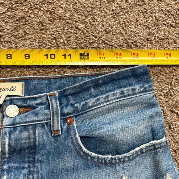 Madewell Light Blue Flare Jeans Low Sluggy Baggy size 27 - Picture 7 of 11